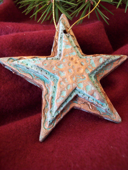 Gold Green Star